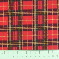 Fabric by the metre - 012 Christmas - Tartan - Red